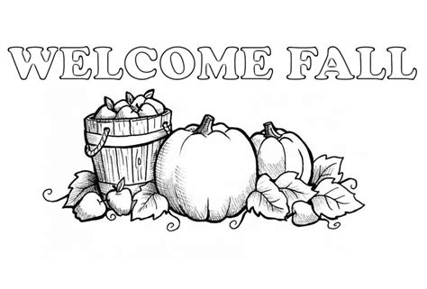 fall coloring page  print  color