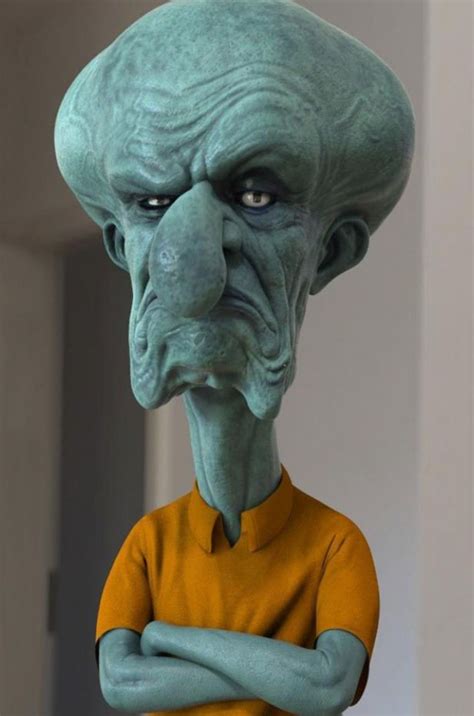 How Cartoon Characters Would Look In Real Life Squidward