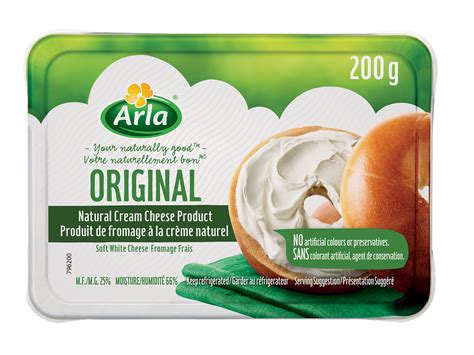 arla cream cheese original cream cheese arla foods dairy product    natural