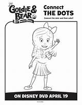 Goldie Bear Coloring Activity Pages Sheets Fun Junior Disney Chase Puzzles Sheet Game sketch template
