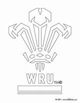 Rugby Wru Welsh Gales Hellokids Pais Designlooter sketch template