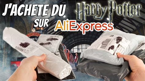 jachete des produits harry potter sur aliexpress haul shopping super heros  compagnie youtube
