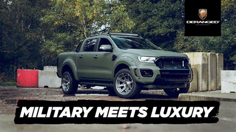 military green ford ranger widebody deranged vehicles youtube