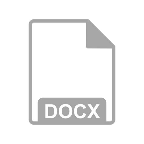 vector docx icon  vector art  vecteezy