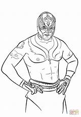 Dibujos Mysterio Colorear Lucha Luchador Undertaker sketch template