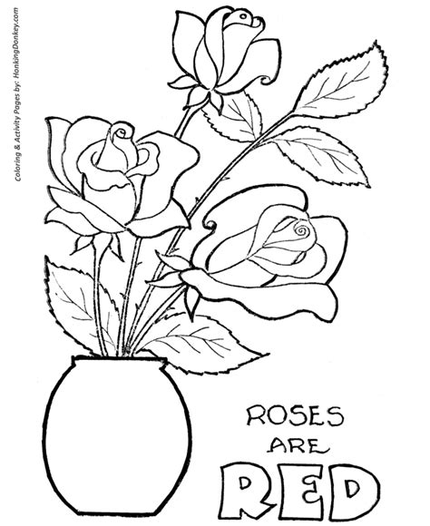 coloring sheets roses background