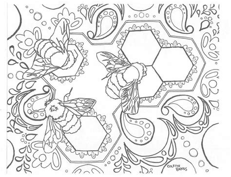 honey bee adult pages coloring pages