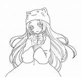 Luka Pages Megurine Coloring Lineart Deviantart Template Vocaloid Miku Anime sketch template