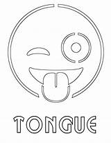 Tongue Coloring Pages sketch template