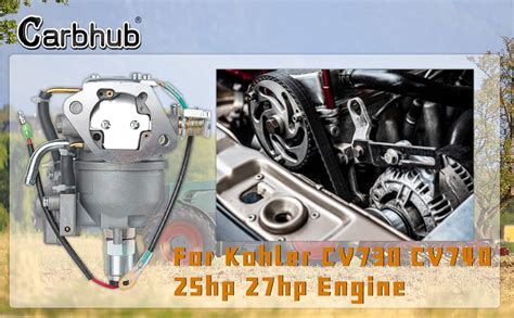 amazoncom carbhub carburetor  kohler cv cv hp hp engine replaces kohler