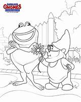 Coloring Pages Gnomes Sherlock Gnome Nanette Frog Paris Printable Sheets Activity Printables Books Print Size Kids Game House sketch template
