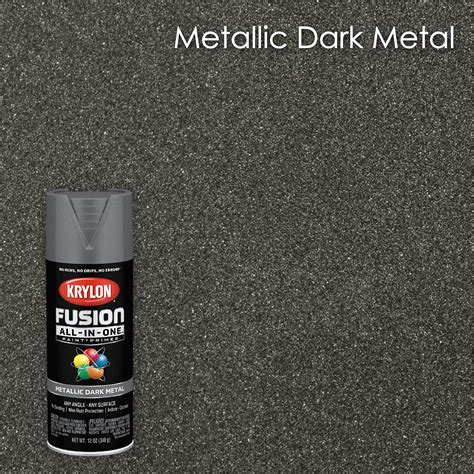 krylon fusion    spray paint metallic dark metal  oz