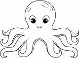 Octopus Printable Template Coloring Crafts Outline Pages Drawing Templates Paper Animals Skip Main sketch template