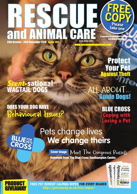 rescue animal care magazine  october  november  issue