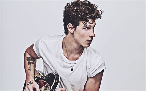 wallpapers shawn mendes  guitar  canadian singer
