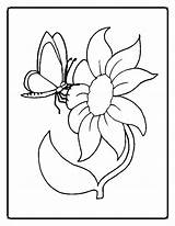 Coloring Pages Flowers Butterflies Flower Butterfly Printable Hibiscus Cartoon Cliparts Drawing Clipartbest Clipart Getdrawings Getcolorings Color Library Favorites Add sketch template
