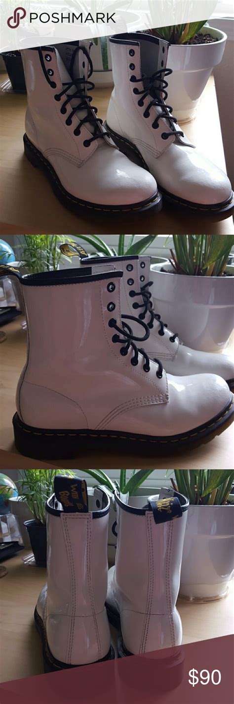 dr martens white dr martens ive  worn    times    good condition