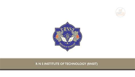 institute  technology rnsit invited applications