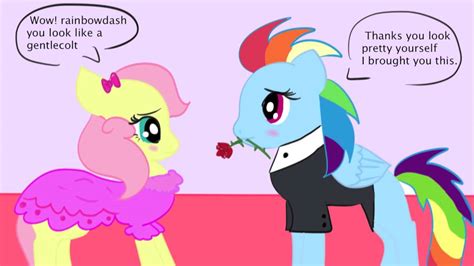 mlp rainbowdash and fluttershy s date comic youtube