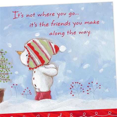 happy  friends christmas card greeting cards hallmark