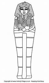 Egypt Sarcophagus Egyptian Mummy Sarcofago Egipto Egipcio Lessons Canopic Egipcios Egipcia Jars Coffin Tut Sarcophage Maquetas Faraones Tomb Coloriages Activityvillage sketch template