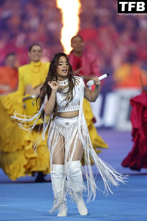 camila cabello flaunts her curves as she performs at the champions