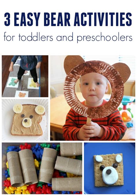 toddler approved  easy bear themed activities  toddlers