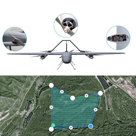 vtol fixed wing aerial mapping drone automatic planning kg  million pixel  modeling
