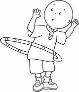 Hula Caillou Hoop Coloring Pages Template Categories sketch template