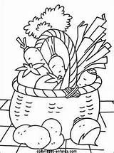 Kleurplaat Groenten Fruits Basket sketch template