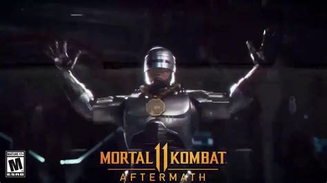 mortal kombat 11 robocop friendship has him dancing the robot sheeva trailer revealed mp1st