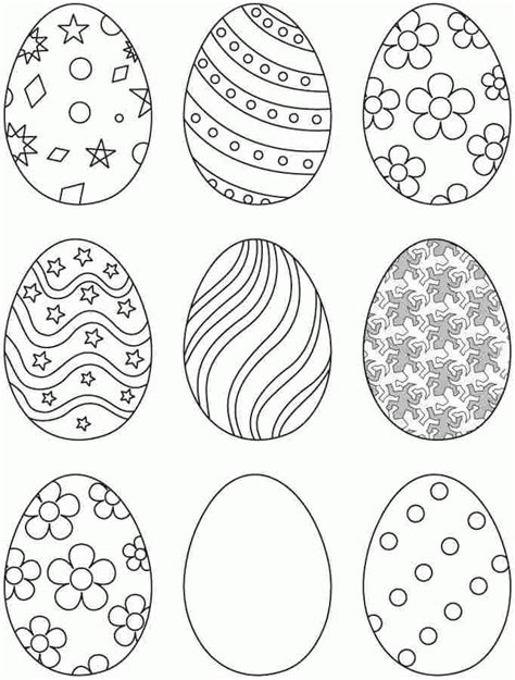 printable easter egg coloring pages homecolor homecolor