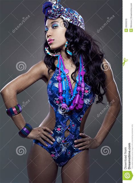 african american fashion model stock image image of