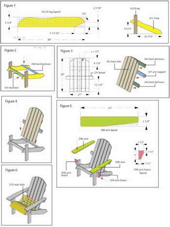 idees de chaises adirondacks meuble jardin mobilier de salon plans de meubles