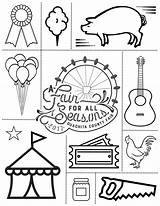 Fair Coloring Pages County Printable Color Getcolorings Print sketch template