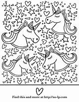 Unicorn sketch template