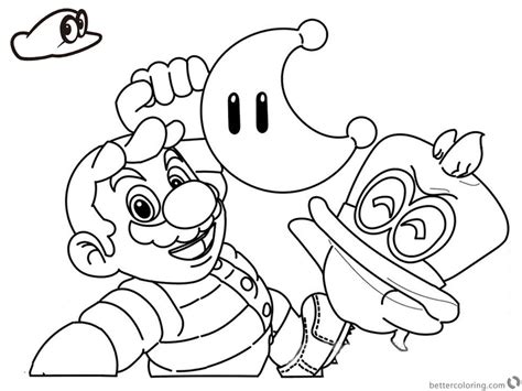captivating ideas  super mario odyssey coloring pages  ideas