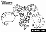 Glitter Force Coloring Pages Chibi Popular Color Printable sketch template