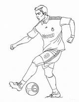Coloring Fifa Cup Pages Ronaldo Cristiano sketch template