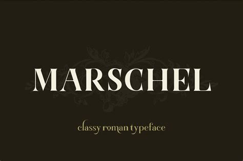 marschel  classy roman typeface serif fonts creative market