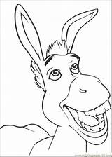 Coloring Donkey Pages Kids Shrek Printable Popular sketch template