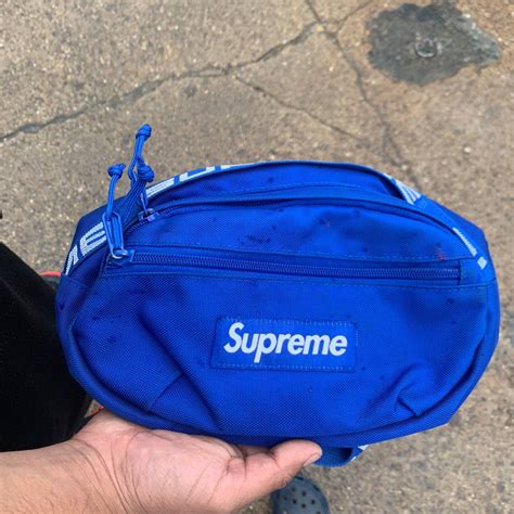 supreme royal blue supreme waist bag ss grailed