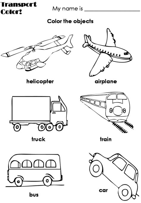air transportation coloring pages preschool funny airplane