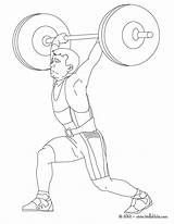 Coloring Pages Hellokids Color Weightlifting Print Sports Sport sketch template