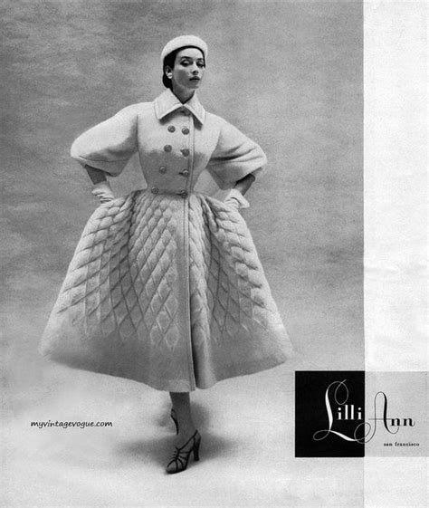Lilli Ann Dorian Leigh 1953 Vintage Couture Vintage Vogue Lilli