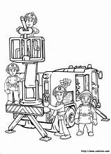 Coloring Fire Department Kids Color Pages Print sketch template