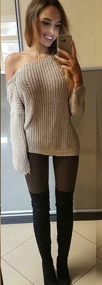 Pin By Bruno On Just Down Right Good Looking Fashion Sweater Dress