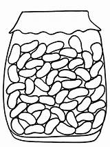 Jelly Bean Coloring Printable Beans Getcolorings Color sketch template