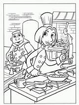 Coloring Kitchen Busy Ratatouille Popular sketch template