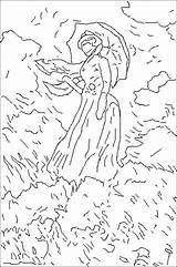 Monet Claude Coloring Drawing Pages Getdrawings sketch template